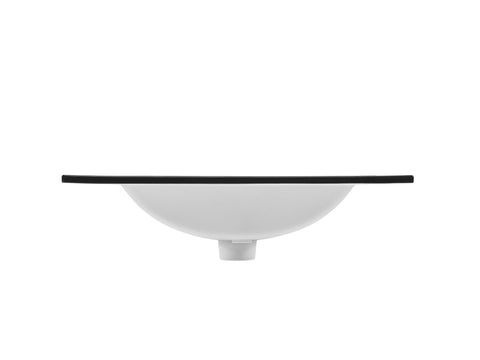 Möbelwaschbecken Lavena 61 × 46 cm – Schwarz, matt, eckig – Ansicht 4