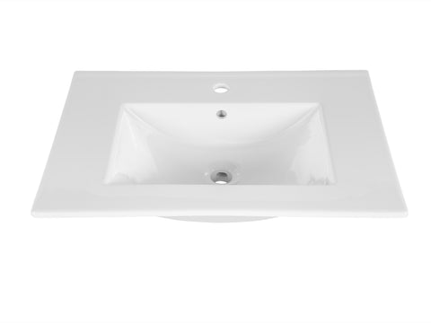 Möbelwaschbecken Lavena 61 × 46 cm – Weiß, glänzend, eckig – Ansicht 5