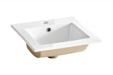 Möbelwaschbecken Quadra 42 × 42 cm – Weiß, matt, quadratisch
