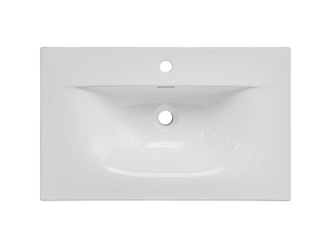 Möbelwaschbecken Skyla 71 × 46 cm – Weiß, glänzend, eckig – Ansicht 5