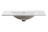 Möbelwaschbecken Skyla I 81 × 46 cm – Weiß, matt, eckig – Ansicht 2