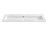 Möbelwaschbecken Spira 121 × 46 cm – Weiß, glänzend, eckig – Ansicht 2