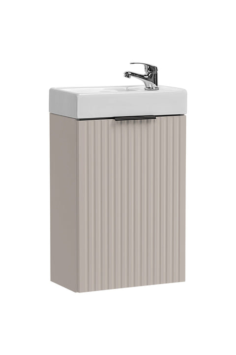Badmöbel-Set Ardena Weiß 40 cm – Möbelwaschbecken Vedra 40 × 22 cm
