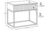 Nachttisch Spella Weiß 60 × 52 × 39 cm – Ansicht 4