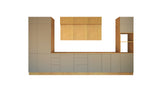 Nexa Küchenmöbel-Set KÜ-LN-003 – 460 cm – Woodline & Beige – Ansicht 2