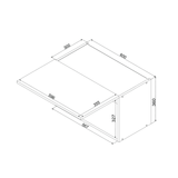 Hängeschrank W60OKGR ( S1600/106 ) – BONO – Zeitlose Küchen Eleganz