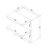 Hängeschrank W60GRF/2 – Dnoria – Hochwertige Küchen Optik