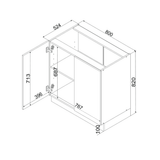 Unterschrank D80 – Morvex – Elegante Stauraum Idee