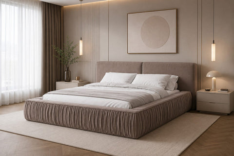 Polsterbett – Bett 08 – Rivera – Bett mit Metall-Lattenrost und Bettkasten – Ansicht 11