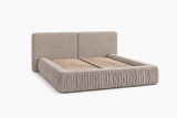 Polsterbett – Bett 08 – Rivera – Bett mit Metall-Lattenrost und Bettkasten – Ansicht 17
