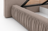 Polsterbett – Bett 08 – Rivera – Bett mit Metall-Lattenrost und Bettkasten – Ansicht 20