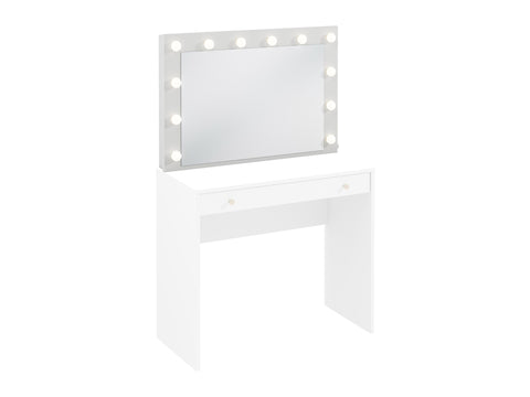Rosello Eleganter LED-Spiegel mit Beleuchtung – Stilvoll und Modern in Weiß – Ansicht 3