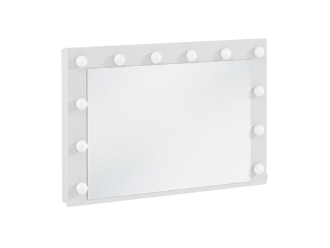 Rosello Eleganter LED-Spiegel mit Beleuchtung – Stilvoll und Modern in Weiß – Ansicht 4