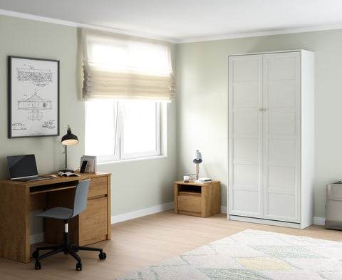 Rosello Modernes Schrankbett 90 × 200 cm – Platzsparend und Stilvoll in Weiß – Ansicht 4
