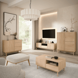 Savira Stilvoller Couchtisch mit Stauraum in Cremona Eiche – Modernes Premium-Design – Ansicht 4