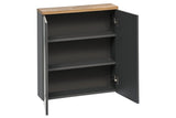 Spiegelschrank Balvina Grau 60 × 70 × 20 cm mit 2 Türen – Ansicht 3