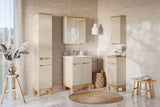 Spiegelschrank Balvina Kaschmir matt 60 × 70 × 20 cm mit 2 Türen – Ansicht 7