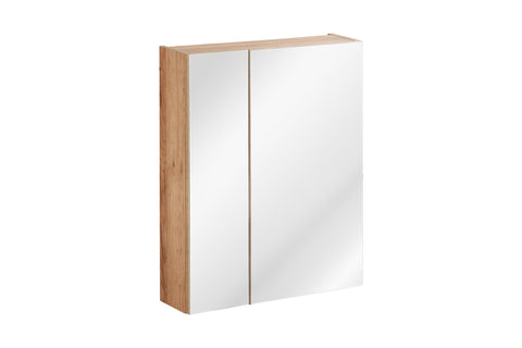 Spiegelschrank Caprena Golden Craft Eiche 60 × 75 × 16 cm mit 2 Türen – Ansicht 2