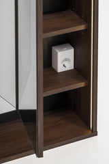 Spiegelschrank Dorella Ristretto Eiche 120 × 85 × 20 cm mit 3 Türen – Ansicht 5