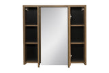 Spiegelschrank Hamvera Huton Eiche 80 × 75 × 16 cm mit 3 Türen – Ansicht 3