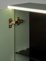 Spiegelschrank Sombrela Schilfgrün 60 × 78 × 19 cm mit 2 Türen, mit LED-Beleuchtung – Ansicht 5