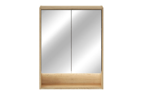 Spiegelschrank Violetta Cremona Eiche 60 × 76,8 × 18,8 cm mit 2 Türen – Ansicht 2