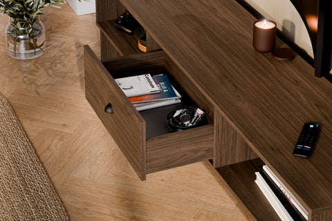TV-Schrank Yorvi Walnuss Villa 176,4 × 40,6 × 40 cm mit 1 Schublade – Ansicht 6