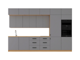 Küchenzeile K72-G360 R – Nexa Beige – Design und Komfort clever vereint