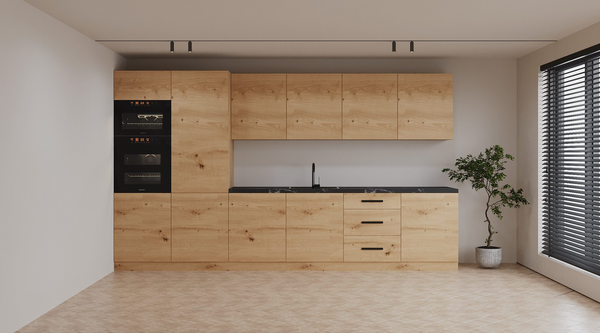 Küchenzeile K109-G360 – Nexa Woodline – Alles Wichtige auf einen Blick