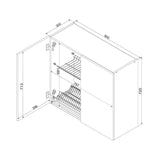 Hängeschrank mit Geschirrtrockner W80SU – Morvex – Modernes Design