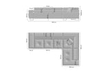 Ecksofa - Annabelle  - Elegantes Design, die Perle der modernen Möbelwelt. - ROYAL24_MARKT