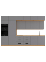 Küchenzeile K72-G360 L – Nexa Beige – Design und Komfort clever vereint