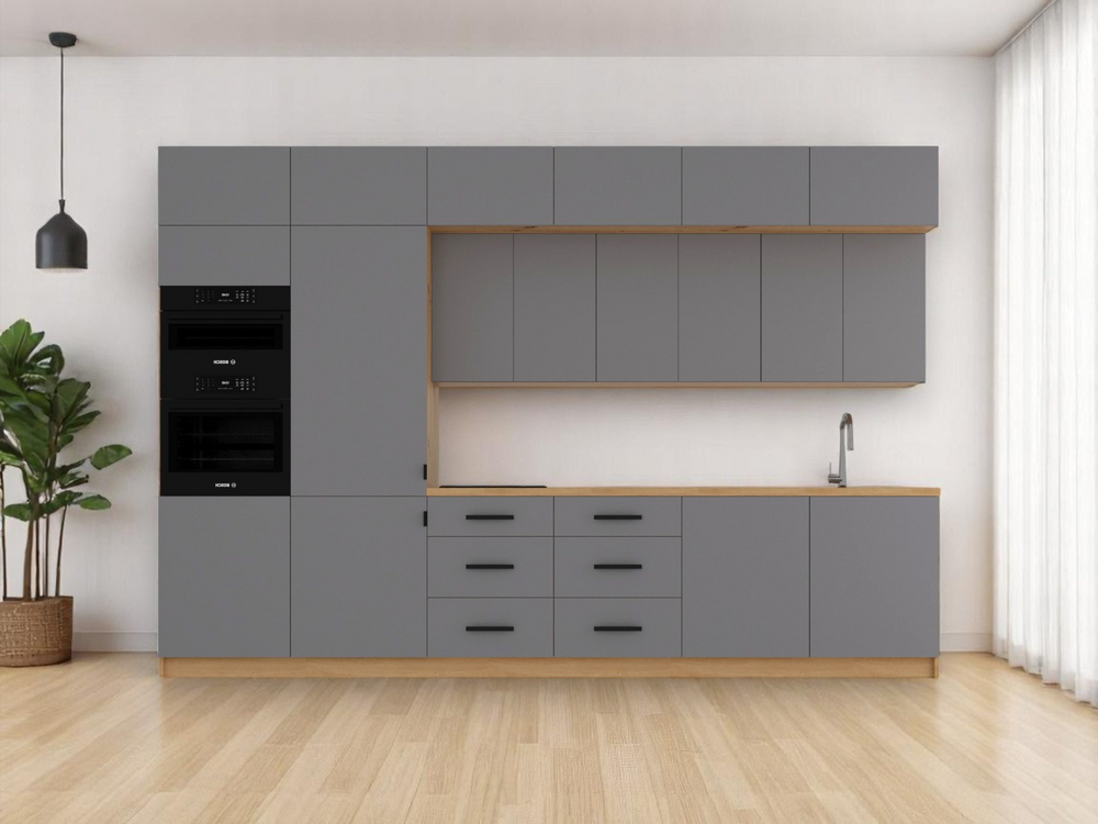 Küchenzeile K72-G360 L – Nexa Beige – Design und Komfort clever vereint