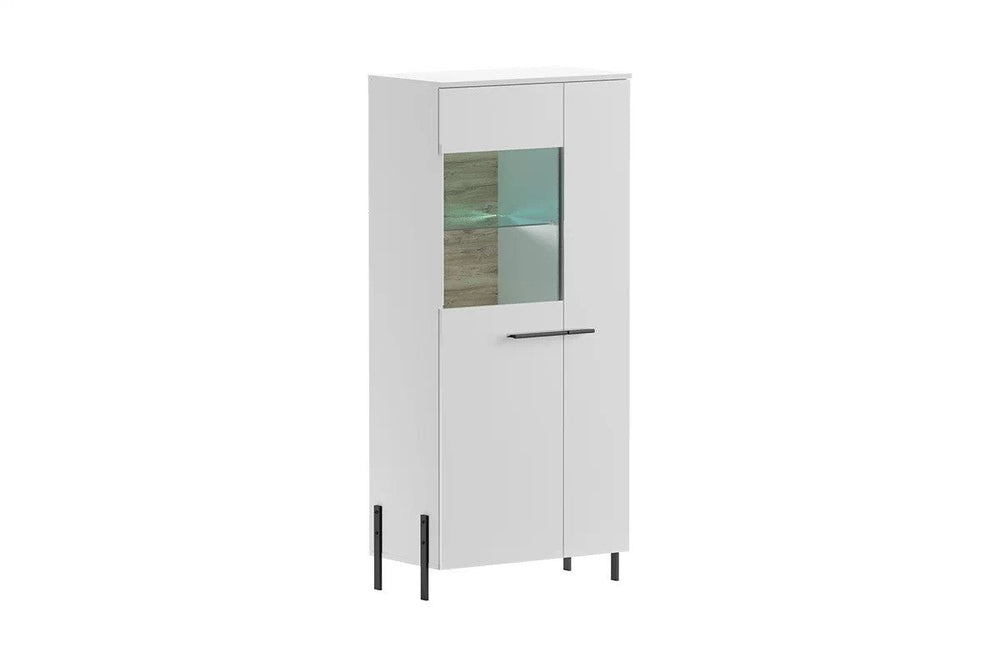Glasvitrine – Nalor – Praktische Glasvitrine für elegante Präsentation und großzügigen Stauraum.