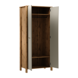 Velario Geräumiger Kleiderschrank 2-türig mit Kleiderstange und Einlegeboden – Stilvoll und Modern – Ansicht 2