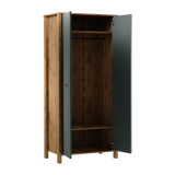 Velario Geräumiger Kleiderschrank 2-türig mit Kleiderstange und Einlegeboden – Stilvoll und Modern – Ansicht 6