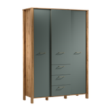 Velario Geräumiger Kleiderschrank mit 3 Türen und 3 Schubladen – Stilvoll & Modern – Ansicht 4