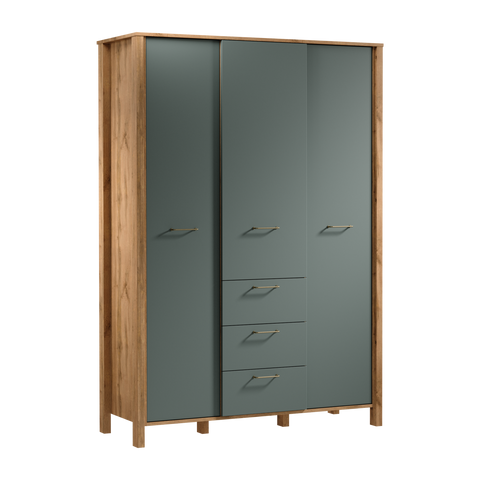 Velario Geräumiger Kleiderschrank mit 3 Türen und 3 Schubladen – Stilvoll & Modern – Ansicht 4