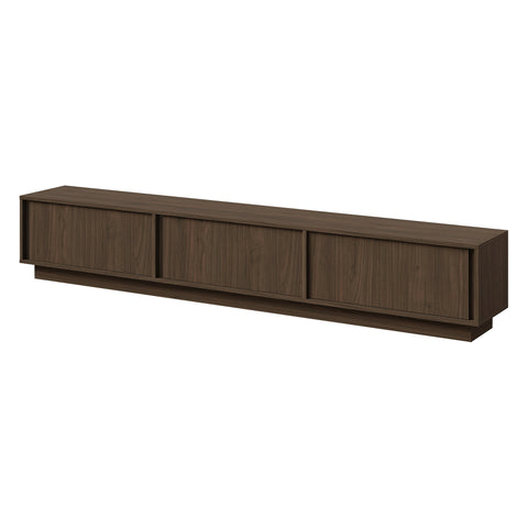 Velor TV-Lowboard in Walnuss Villa