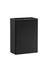 Waschbeckenunterschrank Ardena Schwarz matt / Innenseite Graphit 40 × 57 × 22 cm mit 1 Tür – Ansicht 3