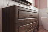 Waschbeckenunterschrank Dorella Ristretto Eiche 120 × 82 × 46 cm mit 2 Schubladen – Ansicht 7
