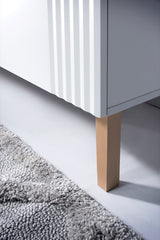Waschbeckenunterschrank Fivora Weiß 80 × 62 × 46 cm mit 2 Schubladen – Ansicht 5
