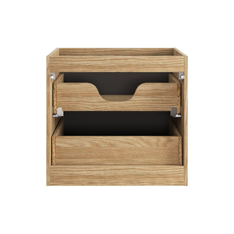 Waschbeckenunterschrank Luxera Schwarz matt 60 × 57 × 46 cm mit 2 Schubladen – Ansicht 4