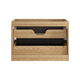Waschbeckenunterschrank Luxera Schwarz matt 80 × 57 × 46 cm mit 2 Schubladen – Ansicht 4
