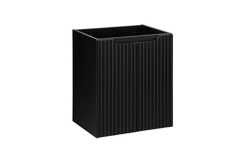 Waschbeckenunterschrank Novira Schwarz matt 50 × 57 × 39 cm mit 2 Türen
