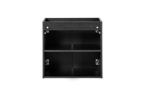 Waschbeckenunterschrank Novira Schwarz matt 60 × 57 × 39 cm mit 2 Türen