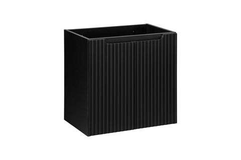 Waschbeckenunterschrank Novira Schwarz matt 60 × 57 × 39 cm mit 2 Türen – Ansicht 3