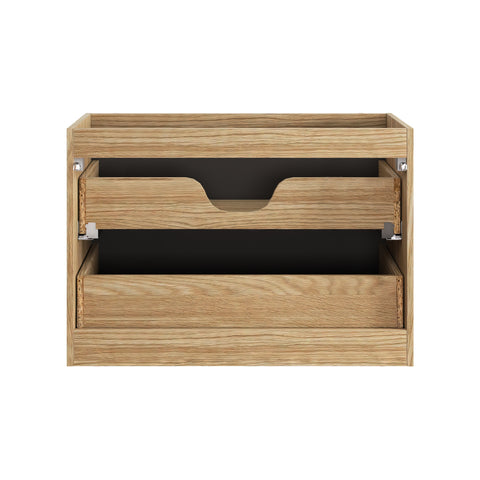 Waschbeckenunterschrank Oceana Schwarz matt 80 × 57 × 46 cm mit 2 Schubladen – Ansicht 4