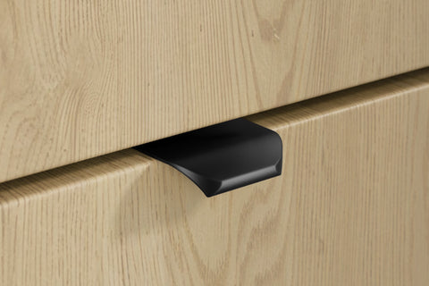 Waschbeckenunterschrank Ovara Cremona Eiche 80 × 52 × 45,8 cm mit 2 Schubladen – Ansicht 5