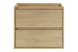 Waschbeckenunterschrank Violetta Cremona Eiche 60 × 50 × 46 cm mit 2 Schubladen – Ansicht 2